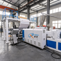 Extrudeuse bivis conique synchrone Xinrui pour la production de panneaux SPC et de feuilles de PVC, automatique et à haute économie d'énergie