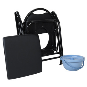 Chaise de toilette pliable à dossier haut pour fournitures de thérapie de rééducation urinaire de maternité et de personnes âgées - Product Image 5