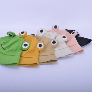 Topi Bucket Katak Bolak-Balik Unisex HF Summer, Bahan Katun Lucu dengan Visor untuk Aktivitas Luar Ruangan untuk Dewasa dan Anak-Anak - Product Image 2