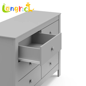 <span class=keywords><strong>Commode</strong></span> <span class=keywords><strong>double</strong></span> en bois à 6 tiroirs avec système anti-renversement et design pour chambre d'enfant, <span class=keywords><strong>commode</strong></span> à vêtements unisexe pour bébé pour la <span class=keywords><strong>maison</strong></span> et la garderie - Product Image 2