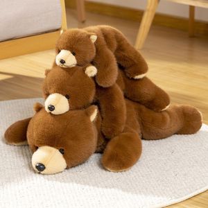 Peluche confortable en forme d'ours brun, panda, ours polaire de la boutique Doll <span class=keywords><strong>Tribe</strong></span>, jouet en peluche doux, simulation de poils, principalement en peluche douce, doublure en maille, mignon - Product Image 2