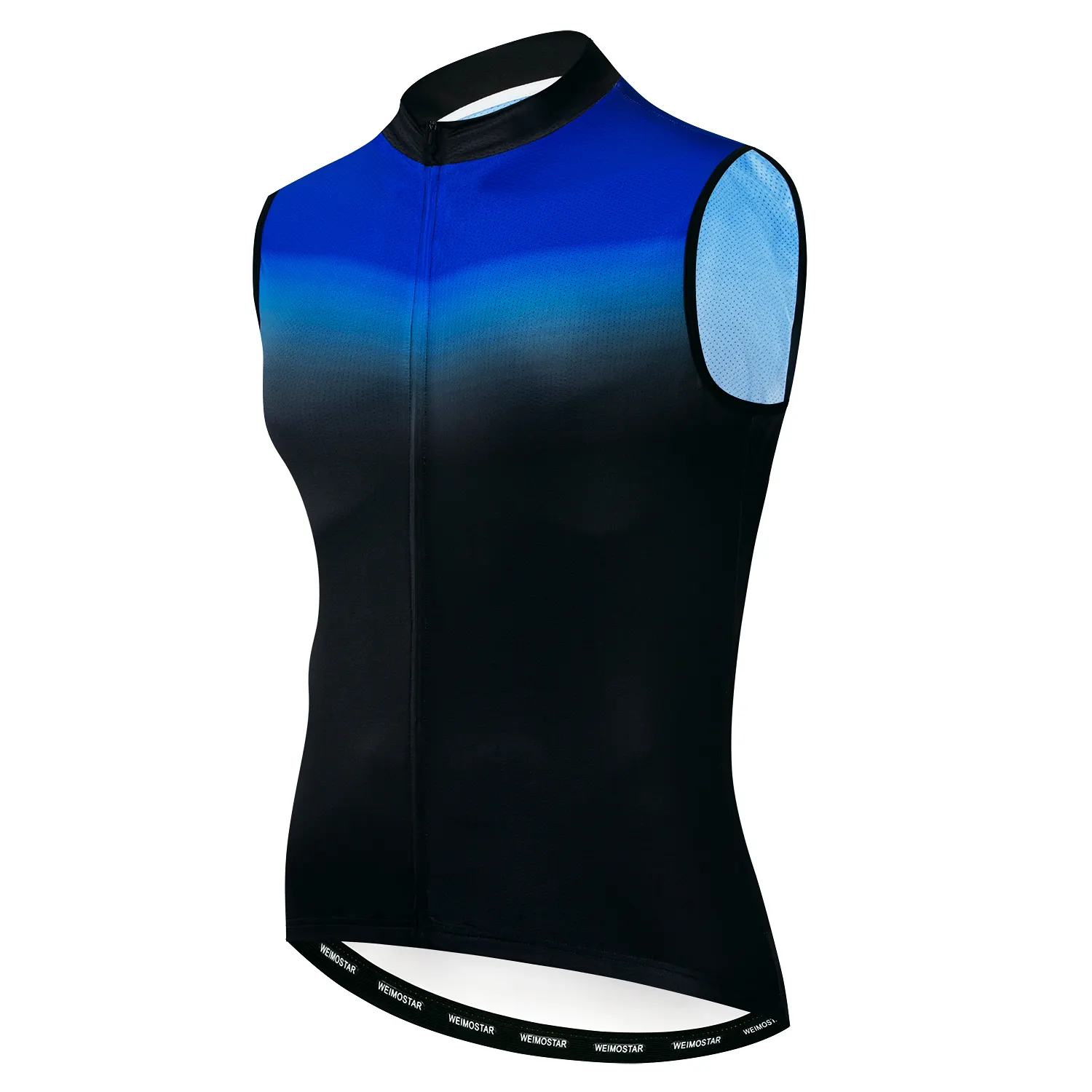 Custom Cycling Vest Summer MTB Shirt Blue Bike Bicycle Breathable Reflective Clothing Cycling Jacket Sleeveless Tops
