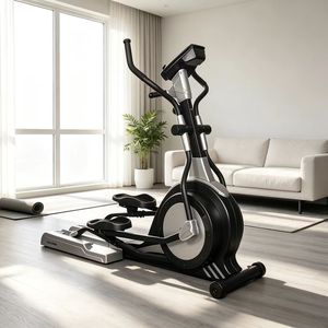 Vélo elliptique à résistance magnétique compact pour usage commercial et domestique, avec écran à boutons, appareil de fitness, vente en gros - Product Image 2