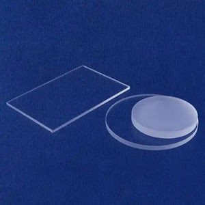 Plaque de verre en silice fondue ronde transparente optique, plaque de verre en quartz pour fenêtre en quartz - Product Image 1