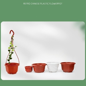 Venta al por mayor de varios tamaños de <span class=keywords><strong>interior</strong></span> verde planta vivero PP octogonal espiral cesta colgante maceta de plástico - Product Image 6