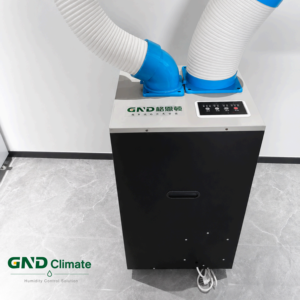 Climatiseur mobile portable 2,7 kW 9000 BTU, refroidisseur industriel local avec pompe et moteur automatiques pour petites zones de travail GND Mobile - Product Image 3