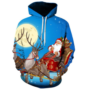 Fitspi-Sudadera con capucha con estampado navideño para hombre y mujer, jersey rojo de <span class=keywords><strong>estilo</strong></span> <span class=keywords><strong>Hip</strong></span> <span class=keywords><strong>Hop</strong></span> a la moda, <span class=keywords><strong>ropa</strong></span> de otoño - Product Image 6