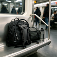 Bouteille d'eau de 1L en TPU de qualité alimentaire, étanche, avec poche à eau et couvercle de tube détachable, écologique et durable pour l'extérieur