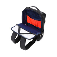Mochila de PU para Hombre, Nueva, 2023, para Viajes de Negocios, Bolsa para Computadora de 15 Pulgadas, Impermeable, Gran Capacidad, Correa con Amortiguación de Aire
