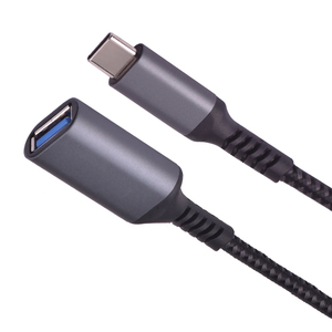 Cobre estañado trenzado de Nylon 0,2 M 2A tipo C macho A Usb hembra <span class=keywords><strong>OTG</strong></span> <span class=keywords><strong>Cable</strong></span> <span class=keywords><strong>para</strong></span> <span class=keywords><strong>Android</strong></span> - Product Image 3
