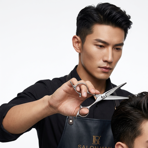 Ciseaux de coiffure professionnels en acier inoxydable de 6 pouces avec manche moyen pour la coupe et l'élagage des cheveux – Vente en gros - Product Image 4