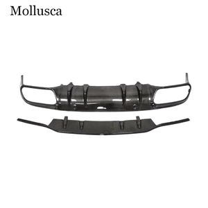 สำหรับ C-Class W205 4 ประตู รุ่น AMG สไตล์คาร์บอนไฟเบอร์  ลิ้นกันชนหลัง  ดิฟฟิวเซอร์หลัง ปี 2015-2021 - Product Image 3