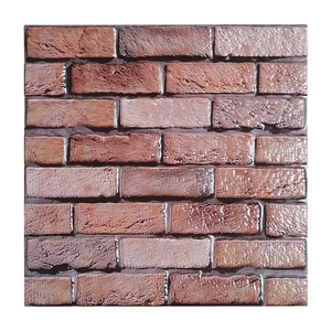 Autocollant mural en PVC thermoformé 3D, imitation brique, ignifuge, auto-adhésif, imperméable, pour crédence, vente en gros - Product Image 1
