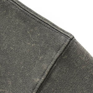 Vente en gros de sweat-shirt à capuche en molleton à double fermeture éclair, poids lourd, 360 GSM, délavé à l'acide, surdimensionné, de haute qualité, personnalisable - Product Image 3