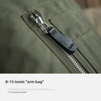 Veste d'hiver Madden Workwear, style rétro américain B15, col en fourrure de mouton épaissi, 100% coton, style bomber.