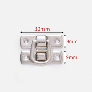 Furniture Lock Metal Box Buckle 30X9 Keyless Carbon Steel Yellow And Silver Minimalist Design For Wooden Gift Jewelry Boxes - Product Image 3