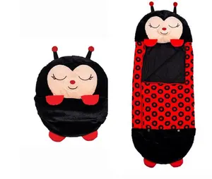 E-Rike Children Sleeping Bag Kids Plush Fleece Animals Sleeping Bag For Warm