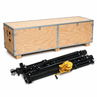 Soporte de elevación de alta resistencia para altavoces, trípode de torre de truss para iluminación de escenario, 5m 200KG, de aluminio y acero, completamente negro, OEM personalizado