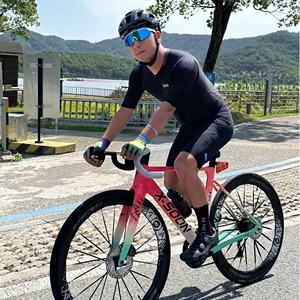 Set ciclismo traspirante comodo abito da ciclismo <span class=keywords><strong>tuta</strong></span> pelle <span class=keywords><strong>per</strong></span> <span class=keywords><strong>ciclisti</strong></span> - Product Image 3