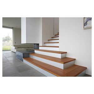 Nhà Máy khu dân cư cầu thang dẫn cầu thang gỗ bước cầu thang thiết kế trong nhà kim loại kính cầu thang - Product Image 3