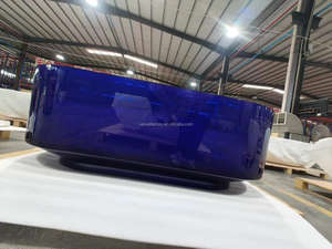 Baignoires italiennes de luxe en résine cristalline Baignoires autoportantes en résine transparente à surface solide - Product Image 4