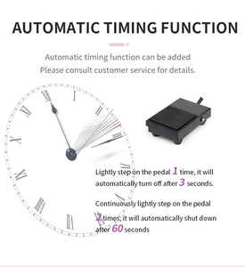 Ánh sáng trắng nguồn bàn đạp chuyển đổi với bộ đếm thời gian dẫn UV ghép sai Lash mở rộng chữa lông mi Keo UV Lash đèn - Product Image 5