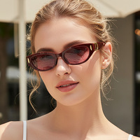 Nouvelles lunettes de soleil œil de chat tendance pour femmes et hommes, design de marque, style vintage Y2K, luxe unique, avec charnière métallique