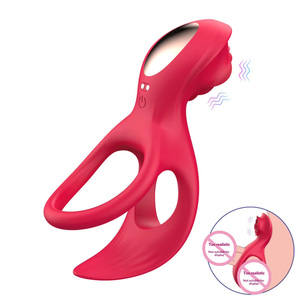 Anneau vibrant double aile avec télécommande sans fil et double mode de vibration pour adultes – Jouet sexuel silencieux pour adultes - Product Image 6