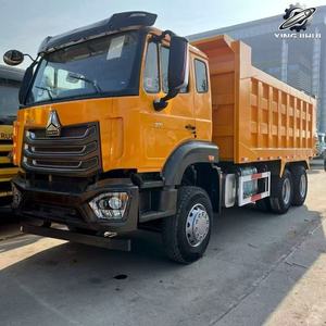 Camion benne d'occasion Howo 6x4 diesel, poids lourd, marque chinoise d'origine Sinotruk, pour construction et exploitation minière, bon état - Product Image 3