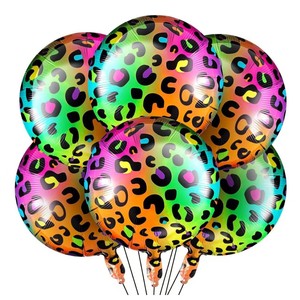 Ballon en aluminium motif animal 18 pouces pour décoration <span class=keywords><strong>de</strong></span> fête, <span class=keywords><strong>empreinte</strong></span> <span class=keywords><strong>de</strong></span> patte <span class=keywords><strong>de</strong></span> vache, tigre, zèbre, léopard, girafe, accessoire photo pour fête - Product Image 5
