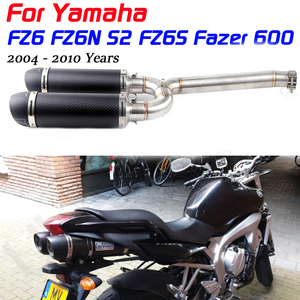 FZ6S FZ6N connecteur de silencieux d'échappement de moto tuyau moyen pour <span class=keywords><strong>Yamaha</strong></span> <span class=keywords><strong>FZ</strong></span>-6S de <span class=keywords><strong>FZ</strong></span>-6N FZ6 S2 Fazer <span class=keywords><strong>600</strong></span> exapes de silencieux d'échappement - Product Image 3