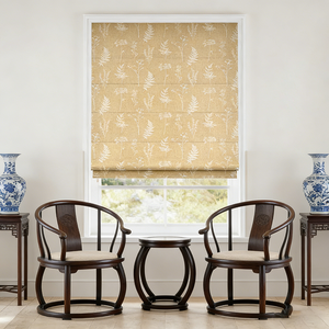 Persianas Romanas Ecológicas de Diseño Art <span class=keywords><strong>Deco</strong></span> con Aspecto de Lino, Hechas a Medida por Fabricante Chino, con Revestimiento Opaco - Product Image 1