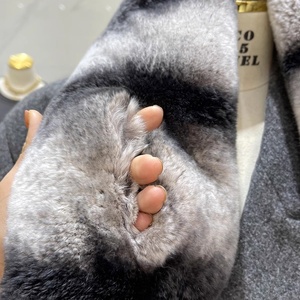 Luxe Femmes Rex <span class=keywords><strong>Fourrure</strong></span> Foulards Double Face <span class=keywords><strong>Fourrure</strong></span> Doux Réel Rex <span class=keywords><strong>Fourrure</strong></span> Col Chinchilla Rex Lapin Écharpe - Product Image 5