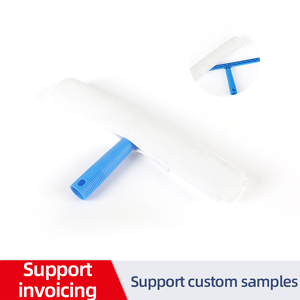Kit de nettoyage de fenêtres télescopique avec couverture en microfibre, lame en caoutchouc, long manche, raclette de douche et outil de nettoyage de miroirs - Product Image 3