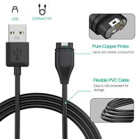 Kabel Pengisian Cepat 3A Tipe-C Male ke USB untuk Jam Tangan Pintar Garmin 4-Pin Presisi Tinggi dan Tahan Lama untuk Komputer IOS & Earphone