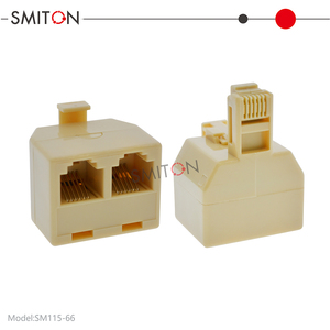 Adattatore per Presa a Muro RJ12 RJ11 Duplex, <span class=keywords><strong>Splitter</strong></span> per Doppia Linea Telefonica - Product Image 3