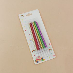 Bougies à Gâteau Vente Chaude Beau 6pcs par paquet Crayon Joyeux <span class=keywords><strong>Anniversaire</strong></span> Gâteau Bougies Fournisseur - Product Image 1
