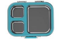 RVS Bento Box voor Kinderen, 3 compartimenten, lekvrij, vaatwasserbestendig, BPA-vrij, blauw, 1-3L inhoud, voor school en kantoor