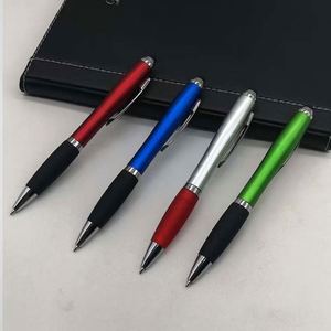 ปากกาสไตลัสหน้าจอสัมผัส 2-in-1 พร้อมปากกาลูกลื่น สำหรับโทรศัพท์และแท็บเล็ต ปากกาลูกลื่นพลาสติกพิมพ์โลโก้ได้ เหมาะสำหรับของขวัญต้อนรับ - Product Image 4