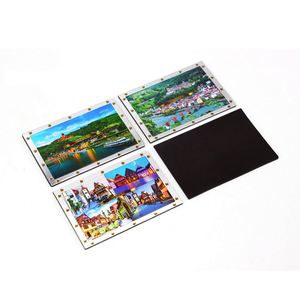 Aimants de souvenir touristiques en aluminium de haute qualité, aimants photo personnalisés, aimants de réfrigérateur 3D en aluminium, vente chaude - Product Image 3