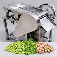 Commerciële verse erwten- en brede bonen schilmachine / schilmachine voor erwten