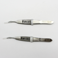 Pince d'implantation manuelle professionnelle Follicare pour greffe de cheveux FUE, en acier inoxydable, kit chirurgical de classe I, manipulation des greffes, garantie 1 an