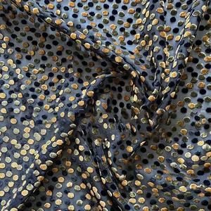 Nouveau en Stock, fil imprimé malaisien tricoté 95% Polyester 5% élasthanne Jacquard velours soie Jersey tissu pour vêtements/