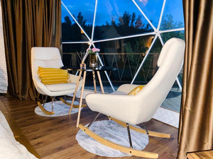 Isolation 4 saisons Prix d'usine Dôme géodésique Tente Camping <span class=keywords><strong>Domo</strong></span> House Bubble Wand Stove Outdoor <span class=keywords><strong>Sauna</strong></span> - Product Image 6