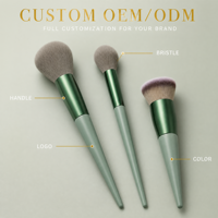 Ensemble de 13 pinceaux de maquillage vegan avec poils synthétiques pour fond de teint, fard à paupières et anticernes - Kit d'outils en gros