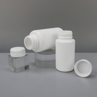 Bouteille capsule blanche en plastique HDPE, emballage pour produits de santé, conteneur HDPE avec bouchon à vis