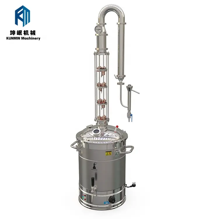 Destilador de Alcohol de cobre de China, económico y práctico