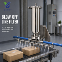 Boîtiers de filtre angulaire compacts en acier inoxydable pour montage en rack multi-unités sur collecteurs partagés dans les salles d'installation
