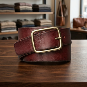 B S International FTR6750 Portefeuille carré en acier de luxe pour homme, en cuir de vache véritable, fait main, style européen vintage, imperméable - Product Image 1