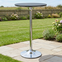 Table basse en acier chromé moderne à la mode Table de bar Table de cocktail LQ- BT303
